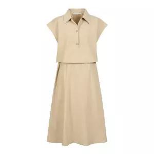 코인코즈 린넨 반팔 투피스형 원피스_DW4MO328