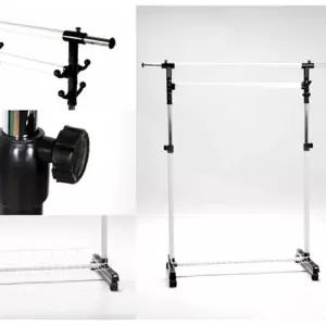 바퀴행거 2깔끔한단 매장용 옷가게 매장 이동형 행거