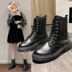 여성 플랫 워커 부츠 503 WFG386U