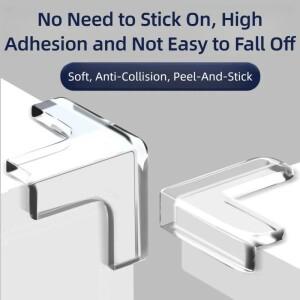 무라식 테이블 모서리용 충돌 방지 투명 보호 매트 가구 날카로운 실리콘 커버