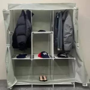 간이옷장수납베스트장 자취옷장 3단 비키니옷장 그레이