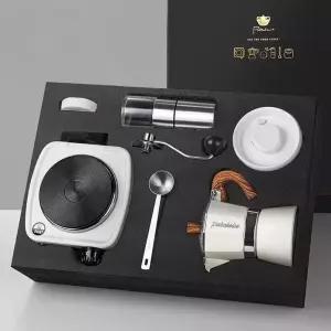 모카포트 전기 메이커 포트 커피 인덕션 에스프레소 세트