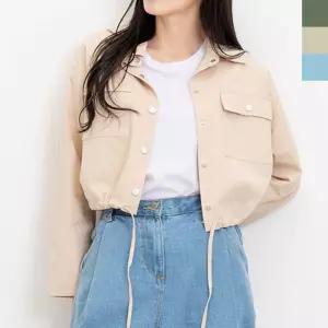 여자숏자켓 봄자켓 1P 포켓 봄 여름 가을 아우터 재킷 hwh7+8ydD