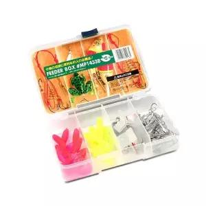 싸파 만능 루어채비 30종 풀세트 A형=지그헤드14개+웜10개+스푼2개+깔끔한 태클박스