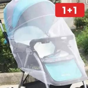 신생아 외출용 유모차모기장 밴딩형 벌레차단 유모차방충망  1+1