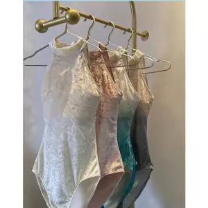 발레레오타드 성인발레복 홀터넥 발레 그라데이션