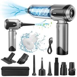 Grixz 휴대용 진공청소기, 22000Pa 강력한 자동차 진공청소기 무선, 가벼운 미니 진공 공기 먼지 제거기, 자동차, 가정, 주방용 충전식