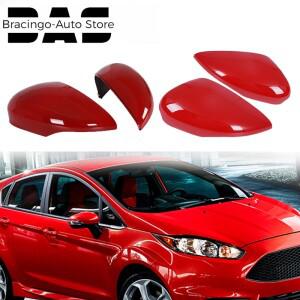 Bracingo 레드 백미러 커버 하우징 교체용 포드 피에스타 MK7 2009-  사이드 윙 캡 자동차 액세서리