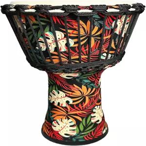 TAOSKNE 8.5인치 젬베 서아프리카 스타일 탬버린 콩고 염소 가죽 드럼 헤드 전문가용 음질 핸드 특별한