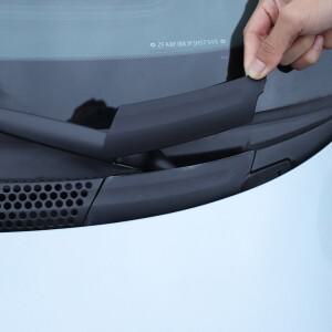 Fiat 500 2010-2024 S 검정색 자동차 앞 유리창 하부 워터 채널 커버 플레이트 액세서리 교체 부품