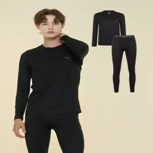 푸마 바디웨어 남성 라이트 퓨징 웜웨어 상하의 세트 (블랙)