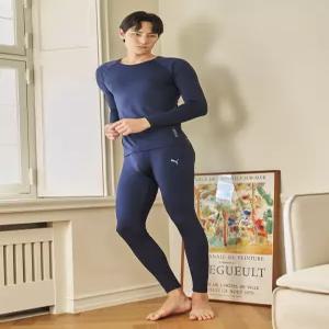 푸마 바디웨어 23FW 신상_남성 하이브리드 웜웨어 2종세트(네이비)