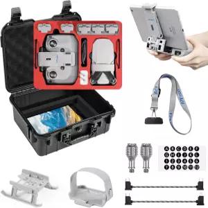 FPVtosky 8-IN-1 미니 4K/2 SE 액세서리 번들 키트 듀얼 레이어 하드 케이스 태블릿 홀더 넥 랜야드 스트랩