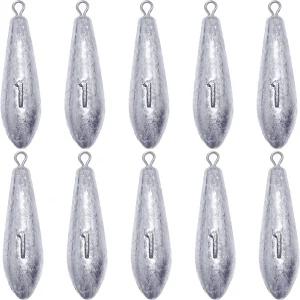 드롭샷 낚시 바닷물 담수 낚시를 위한 싱커즈 무게 측정