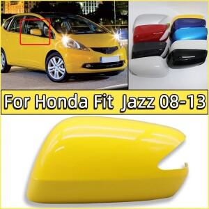 Honda Fit Jazz 용 자동차 백미러 커버 캡 2008 GE6 GE8 GP1 윙 하우징 쉘 페인트