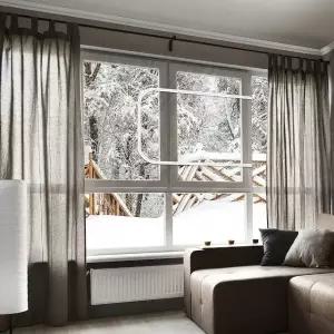 겨울지퍼형방풍막 냉난방 절약 투명 수월한 환기투명막 소 (WFKBHDJ)