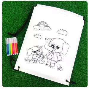 어린이집 미술활동 가방꾸미기 나만의가방만들기 사인펜포함 손재주 튼튼한