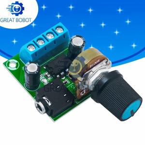 BS 오디오 파워 앰프 보드 LM386 DC 3V ~ 12V 5V 미니 소형 모듈 볼륨 조절 가능 1개