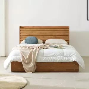 파로마 네오 리멜 원목 호텔식 수납형 본넬양면 Q 침대 NES1427