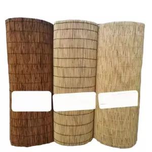 갈대발 인테리어 커튼 도어 파티션 병풍 짚 롤 볏짚  대형 대나무발 나무발 가림막 울타리