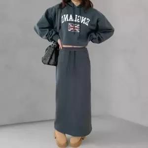 [다잇템] 여성 탱크 치마 롱 후디 FW 보온 세트_24014354_588872