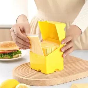 소스 팩 케이스 미니수납함 냉장고 치즈모양 보관함 정리 조미료