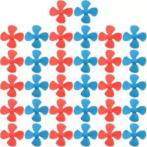 팬 리프 선박 모델 RC 보트 DIY 비행기 과학 및 교육 장난감(32PCS)을 위한 4개의 베인 80mm 모양이 있는