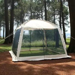 에코캠프 대형 메쉬 스크린 텐트 6-8인용 리빙쉘터