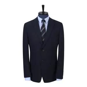 지이크 F/W 프리미엄 홉색 싱글 맬란지 네이비 수트 PJX20700