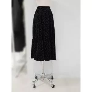 갤러리아 [SOUP] 플라워 벨벳 밴딩 플레어 스커트  SBBSR30