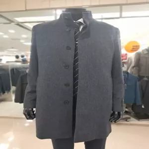 [바쏘옴므]바쏘옴므 차콜울캐시미어 밍크내피 탈부착 하프코트(WSZ4CJ14ACH3