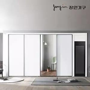 [장인가구][장인가구][T]단테 스탠다드 미러 스타일러 슬라이딩 붙박이장 270cm