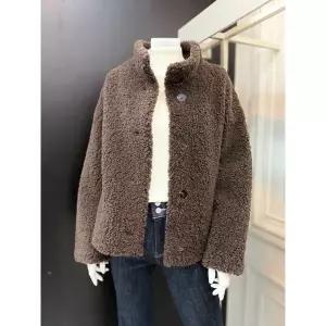 [린]하이넥 뽀글 점퍼(LCJPPL6100/브라운)_DG