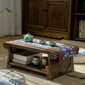 식 다과상 전통 우드 좌식 밥상 티테이블 낮은 다도상