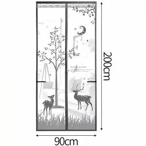 현관용 방충망 그레이 출입구 방 막 벌레 차단 망 안전