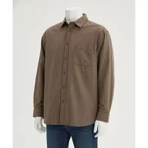 SPAO 스파오 [고밀도코튼] 스트라이프 오버핏 셔츠 (바이오워싱)_SPYWF49M01 582200
