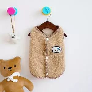 댕댕이 겨울 산책용 후리스원단 뽀글이 점퍼 P62252