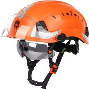 바이저와 안전 안경 ANSI Z89.1 카스코 드 컨스트럭션 통풍 ABS 작업용 남녀용 그린 데빌 건설 헬멧 하드햇