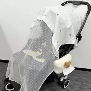 아기 자외선차단 유모차 가리개 사계절 방풍 모기장
