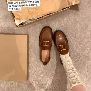 솔저스2 여자 로퍼 소가죽 통굽 빈티지 라운드 가보시 구두 OPH5