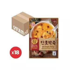 오뚜기 오즈키친 단호박죽 450g x 18개