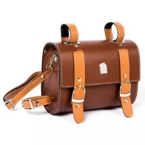 자전거 프론트백 가죽형 핸드메이드 캐리어 스퀘어 백 20L 미만