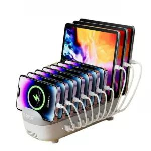 10구 멀티 핸드폰충전기 usb 갤럭시탭 거치대 포트 타입