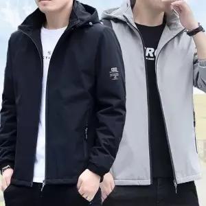 남성 경량 바람막이 점퍼 오버핏 아웃도어 간절기 자켓 윈드브레이커 후드집업