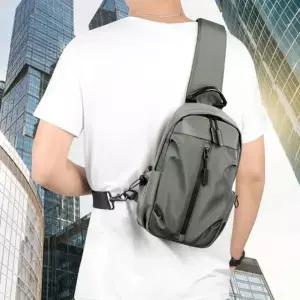 방수 미니 슬링백 USB 충전 포트 크로스백 숄더백 남녀공용 등산 여행 캠핑