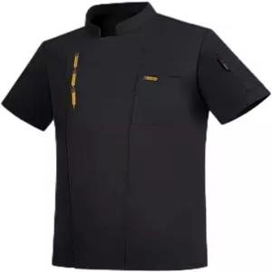 남녀용 반팔 셰프 유니폼 - 주방 외식 및 레스토랑에 이상적입니다