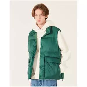 [헤지스] HAZZYS HIS 남성 그린 로키밸리 덕다운 베스트 HZJU3F804E3
