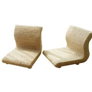 라탄 좌식 의자 까페 베란다 낮은의 스몰 좌식의자 탄좌식의자 세트 원목 낮은 원형