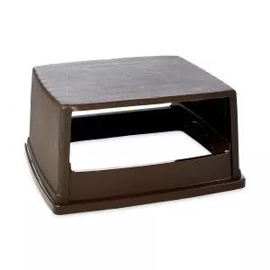 고무 메이드 상업용 제품 글루튼 쓰레기통 상단 대형 56갤런 갈색 야외 공간 쇼핑몰 학교 사무실 경기장