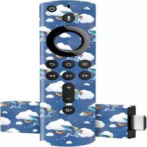 아마존 파이어 TV 스틱 4K - 레인보우 페가수스와 호환되는 마이티스킨 스킨 보호 내구성 독특한 비닐 데칼